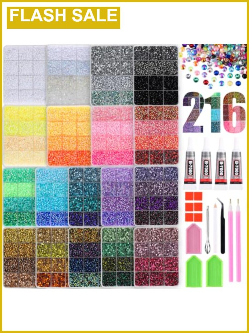 Resin Rhinestones Kit Craft Tools with Picker Pens Tweezers